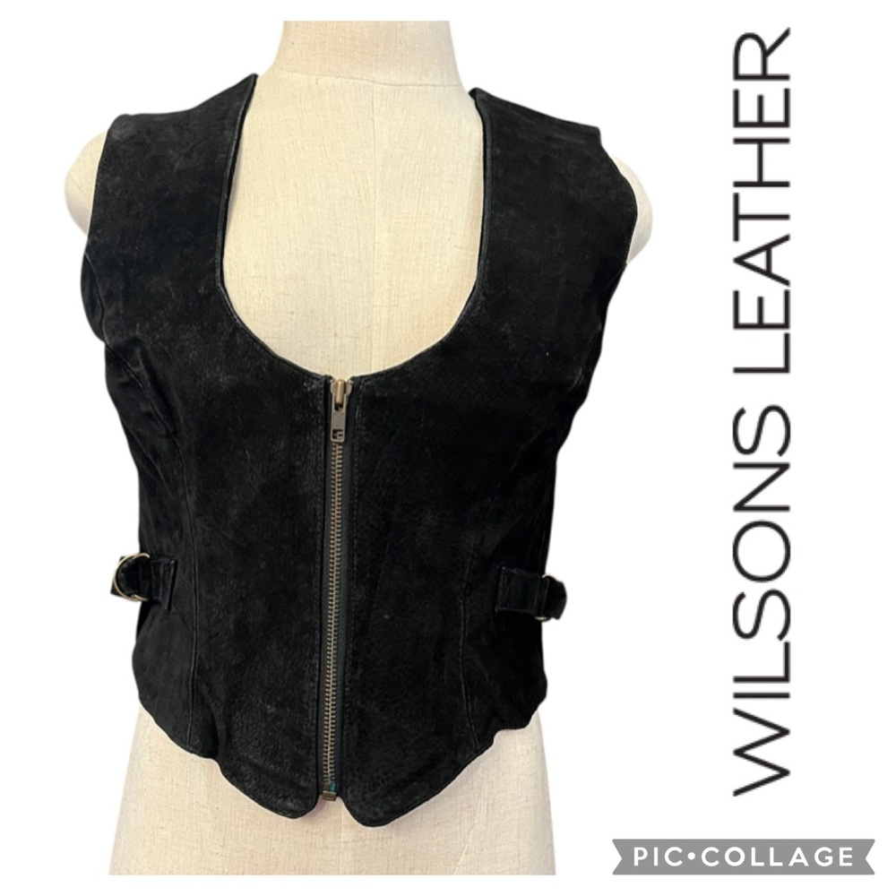 Wilsons Leather Black Vest